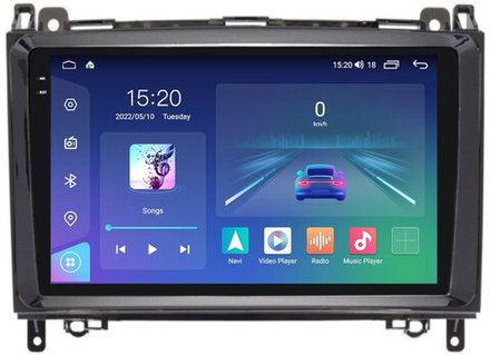 Магнитола для Mercedes-Benz  Viano/Vito W639,  Vito W447,  A класс  W169,  B класс W245,  Sprinter W906, VW Crafter - Parafar PF068U2K на Android 13, QLED+2K, ТОП процессор, 8Гб+128Гб, CarPlay, 4G SIM-слот