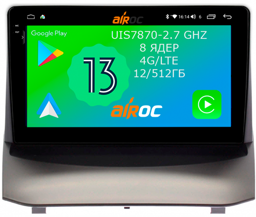 Магнитола для Ford Fiesta 2008-2018 - Airoc 2K AU-1704 на Android 13, TS20, 12/512Гб, SIM-слот