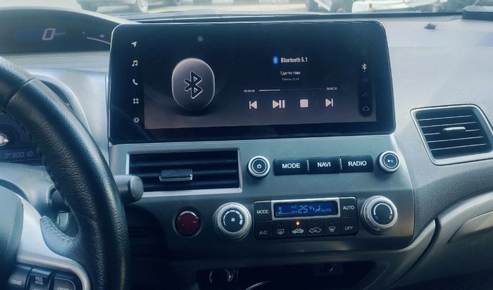 Магнитола для Honda Civic 8 4d 2005-2012 седан - Teyes LUX ONE монитор 12.3" 2K QLED на Android 10, CarPlay, 4G SIM-слот, 6/128ГБ