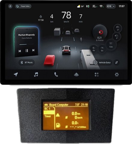 Магнитола для Opel Antara 2006-2015 (перенос БК вниз, черная) - Teyes CC4-PRO монитор 13" 2K QLED на Android 13, Snapdragon 778G, ИИ, CarPlay, DSP, 4G SIM-слот