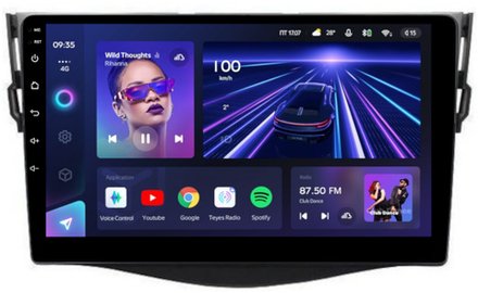 Магнитола для Toyota RAV4 30 2005-2012, Vanguard - Teyes CC3 Android 10, ТОП процессор, 4/32 Гб, CarPlay, SIM-слот