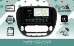 Магнитола для KIA Soul 2014-2019 (кондиционер, рамка матовая) - Vaycar VA27-526M-2K на Android 13, Быстрая, 2K QLED, CarPlay, 4G SIM-слот