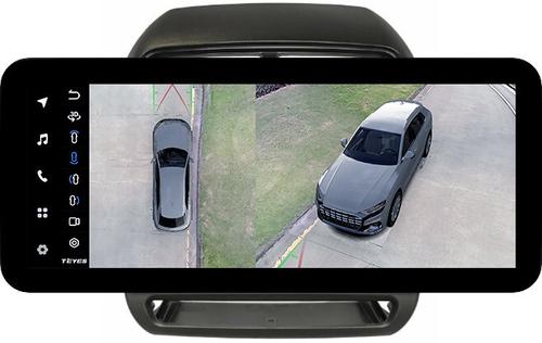Магнитола для Mitsubishi ASX 2017+ (рамка 10) - Teyes LUX ONE 360 монитор 12.3" 2K QLED на Android 10, 6Гб+128Гб, CarPlay, 4G SIM-слот, 4 камеры в комплекте