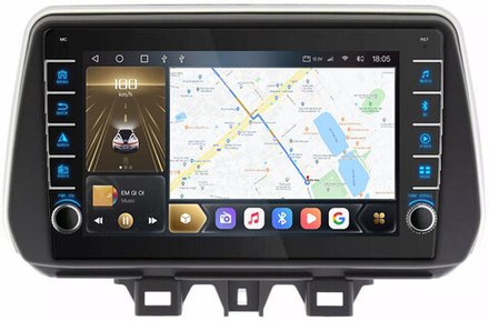 Магнитола для Hyundai Tucson 2018-2021 - Kuberg SF-9728 (кнопки и крутилки), Android 12, TS10,  CarPlay, 4G SIM-слот