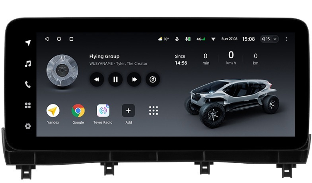 Магнитола для Lexus RX300, RX350, RX450h AL20 2019-2022 (штатный 360) - Teyes LUX ONE ROUND 2K QLED 12.3" монитор на Android 10, CarPlay, 4G SIM-слот