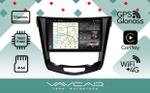 Магнитола для Nissan X-Trail T32, Qashqai J11 2014-2022 (климат, рамка большая) - Vaycar VA51-0665-2K на Android 13, Быстрая, 2K QLED, CarPlay, 4G SIM-слот