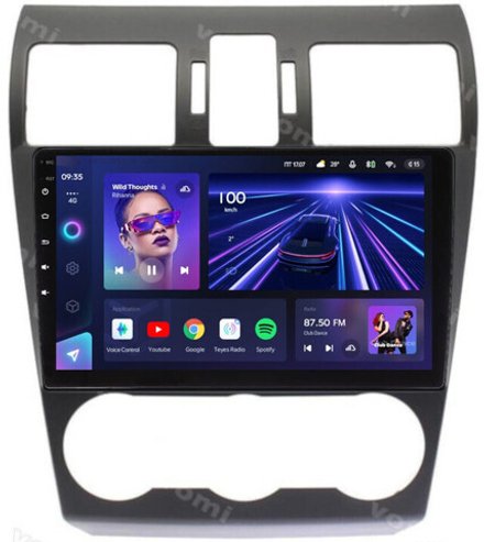 Магнитола для Subaru Forester 4 2012-2015, Impreza 4, XV (без штатной КЗВ) - Teyes CC3L на Android 10, 8-ядер, CarPlay, 4G SIM-слот