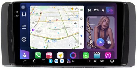 Магнитола для Mercedes-Benz R (W251) 2005-2015 - FarCar GX215M монитор 9.5" 2K QLED на Android 14, TS20, 6+128Гб, CarPlay, 4G SIM-слот