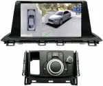 Магнитола для Mazda CX-4 2016-2024 (штатный монохромный экран, рамка 9) - Teyes CC3-2K-360 на Android 10, Быстрая, 2K QLED, CarPlay, 4G SIM-слот, 4 камеры в комплекте