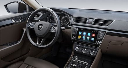 Навигационный блок для Skoda Superb 2015+ (поддержка штатного усилителя и кругового обзора) - Kuberg DZ-218 на Android 9.0, 2Гб-32Гб, 4G-SIM