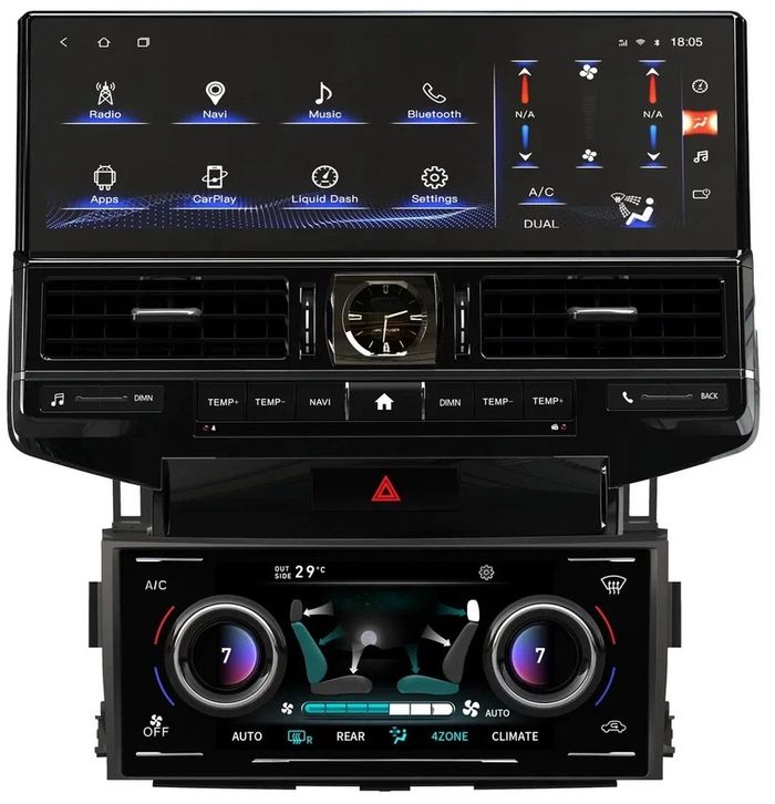 Магнитола для Toyota Land Cruiser 200 2007-2015 (штатная камера или 360) - Kuberg ZH-T1602X на Android 12, Быстрая, 4G SIM-слот, CarPlay