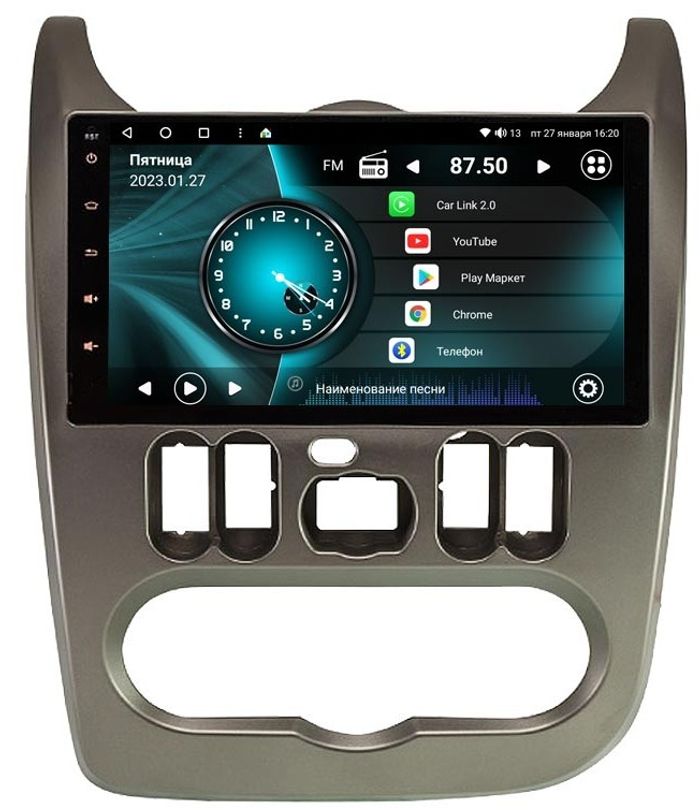Магнитола для Renault Logan 2010-2014 - Vaycar VA63-0752 на Android 13, 8-ядер, 2Гб-32Гб, 4G SIM-слот