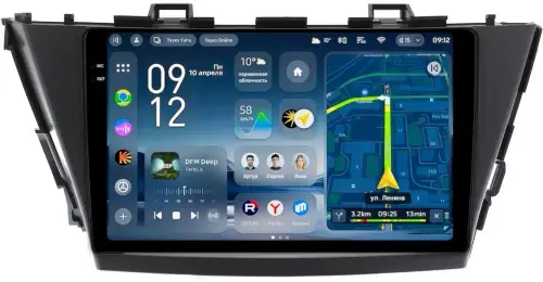 Магнитола для Toyota Prius Alpha 40 2011-2014 (правый руль) - Teyes CC4-PRO монитор 9.5" 2K QLED на Android 13, Snapdragon 778G, ИИ, CarPlay, DSP, 4G SIM-слот