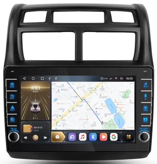 Магнитола для KIA Sportage 2008-2010 - Kuberg OL-9734 (кнопки и крутилки), Android 12, TS10,  CarPlay, 4G SIM-слот