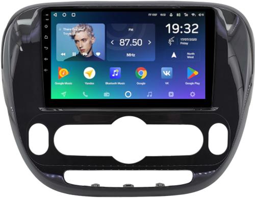 Магнитола для KIA Soul 2 2014-2019 (климат, рамка глянцевая) - Teyes CC2 PLUS Android 10, Быстрая, SIM-слот