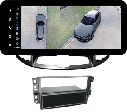 Магнитола для Chevrolet Captiva 2011-2015 (перенос БК вниз) - Teyes LUX ONE 360 монитор 12.3" 2K QLED на Android 10, 6Гб+128Гб, CarPlay, 4G SIM-слот, 4 камеры в комплекте