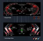 Электронная панель приборов для BMW X6 F16 2014-2019 (без проекции на лобовое) - Kuberg NH-LCD-B01-F16 с ЖК 12.3" экраном QLED