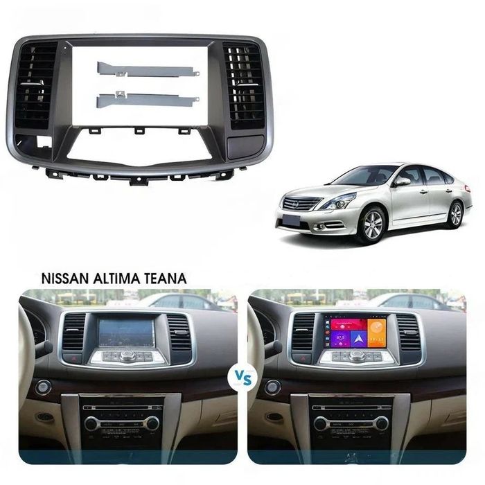 Магнитола для Nissan Teana 2008-2013 (цветной экран) - Kuberg SF-9702 QLed+2K, Android 12, TS10, CarPlay, 4G SIM-слот