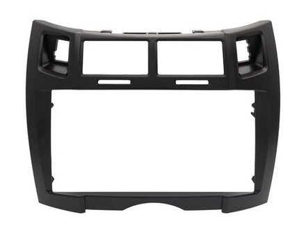 Комплект рамки с разъёмами 9" Toyota Yaris/Vitz P90 2005-2010 черная Тип 2 с боковинами