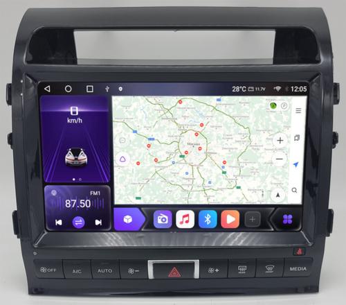 Магнитола для Toyota Land Cruiser 200 2007-2015 (климат на ШГУ) - Kuberg SF-1620-3-ABC QLed, Android 12, TS10, CarPlay, 4G SIM-слот