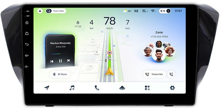 Магнитола для Skoda Superb B8 2015+ (без штатного усилителя) - Teyes CC4L монитор 10" IPS на Android 14, Snapdragon 662, CarPlay, 4G SIM-слот