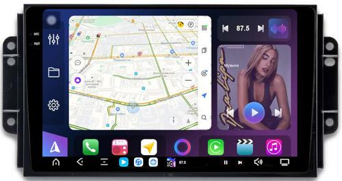Магнитола для Chery Tiggo 3 2017-2020 - FarCar GX3026M монитор 9.5" 2K QLED на Android 14, TS20, 6+128Гб, CarPlay, 4G SIM-слот