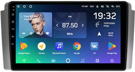Магнитола для SsangYong Rexton 1 Y200 2002-2007 - Teyes CC2 PLUS монитор 9" QLED на Android 10, ТОП процессор, 4Гб+64Гб, 4G SIM-слот