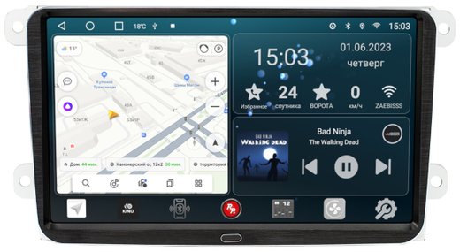 Магнитола для Volkswagen T5, T6, Tiguan, Passat, Polo, Jetta, Amarok, Golf и др., Skoda Fabia, Rapid - Redpower 004 Android 10, ТОП процессор, 6Гб+128Гб, CarPlay, SIM-слот