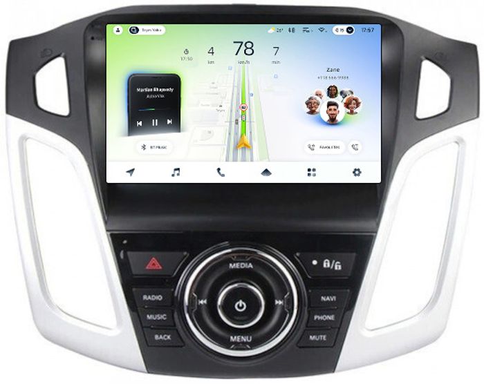 Магнитола для Ford Focus 3 2011-2019 (рамка тип 2) - Teyes CC4L монитор 9" IPS на Android 14, Быстрая, Snapdragon 662, CarPlay, 4G SIM-слот