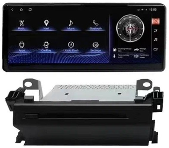 Магнитола для Toyota Land Cruiser 300 (экран климата снизу) - RDL-LC300-DVD монитор 12.3", Android 12, 8+128Гб, CarPlay, 4G SIM-слот, DVD привод в комплекте