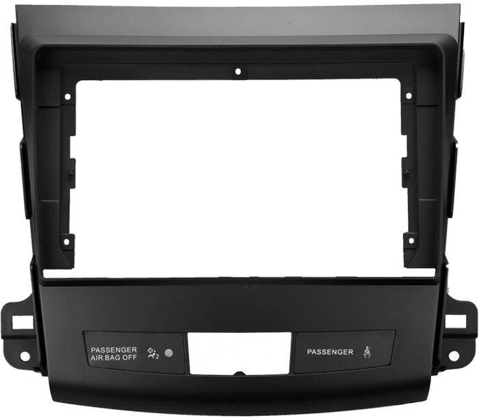 Магнитола для Mitsubishi Outlander XL, Peugeot 4007, Citroen C-Crosser (без Rockford, рамка гладкая) - Teyes CC3 монитор 9" QLED на Android 10, Быстрая, CarPlay, 4G SIM-слот