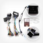 Комплект рамки с разъёмами 9"+can Mercedes-Benz G-class 2001-2006, С-class W203 2000-2004 F1 (большая, ровная сверху)