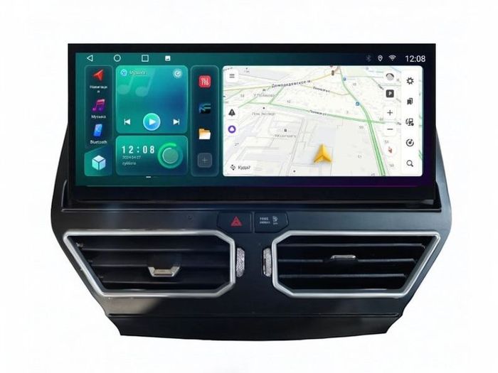 Магнитола для Nissan Pathfinder (R52) 2014-2016 (поддержка Bose и 360) - Kuberg монитор 12.5" в стиле LEXUS на Android 13, Быстрая, CarPlay, 4G SIM-слот