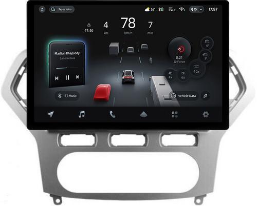 Магнитола для Ford Mondeo 4 2007-2010 (рамка серебро) - Teyes CC4-PRO монитор 13" 2K QLED на Android 13, Snapdragon 778G, ИИ, CarPlay, DSP, 4G SIM-слот