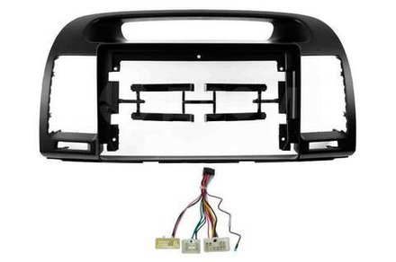Комплект рамки с разъёмами 9" Toyota Camry 30 2001-2006 черная