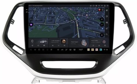 Магнитола для Jeep Cherokee 2014+ - Kuberg EW-1253 QLed+2K, Android 13, UIS7870 (DUDU7), CarPlay, SIM-слот