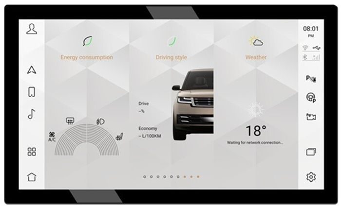 Магнитола для Range Rover 4 2012-2017 / Sport 2 2013-2017 - Kuberg ZF-1304 монитор 13.3", Android 11, 8Гб+128Гб, CarPlay, 4G SIM-слот