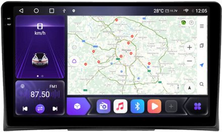 Магнитола для Volkswagen Multivan T5 2003-2015 - Kuberg OL-9121 QLed+2K, Android 12, TS10,  CarPlay, 4G SIM-слот