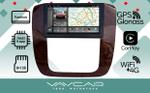 Магнитола для Chevrolet Tahoe 2006-2014 - Vaycar VA10-1175-2K (рамка под дерево) на Android 13, 8-ядер, 2K QLED, ТОП процессор, CarPlay,4G SIM-слот
