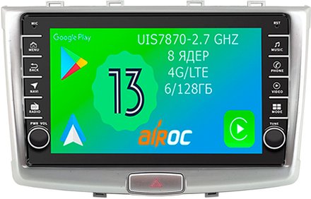 Магнитола для Haval H6 2014+ - Airoc AB-1802 (кнопки и крутилки), Android 13, TS20, 6/128Гб, SIM-слот, CarPlay