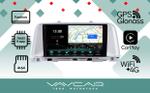 Магнитола для KIA Optima 2016-2020 (серебряная рамка) - Vaycar VA27-0580-2K на Android 13, Быстрая, 2K QLED, CarPlay,4G SIM-слот