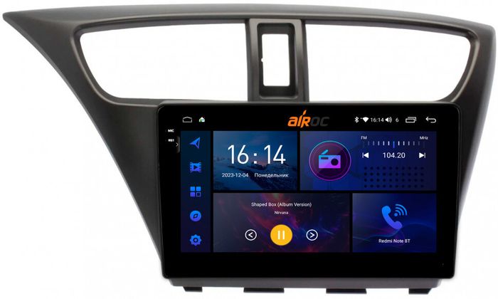 Магнитола для Honda Civic 9 2012-2015 (хэтчбэк) - AIROC 2K RI-1901 Android 12, QLed+2K, ТОП процессор, 8/128Гб, CarPlay, SIM-слот