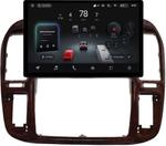 Магнитола для Toyota Land Cruiser 100, Lexus LX470 1998-2002 (кондиционер или климат внизу, рамка дерево) - Teyes CC4-PRO монитор 13" 2K QLED на Android 13, Быстрейшая, Snapdragon 778G, ИИ, CarPlay, DSP, 4G SIM-слот