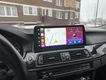 Магнитола для BMW 5-серия F10 2012-2016 NBT - FarCar BMW2014 монитор 12.3" на Android 13, Быстрая, CarPlay, 4G SIM-слот