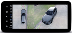 Магнитола для Toyota Alphard 3 Vellfire 2 H30 2015-2023 (правый руль с полочкой под ШГУ, рамка-накладка) - Teyes LUX ONE 360 монитор 12.3" 2K QLED на Android 10, 6Гб+128Гб, CarPlay, 4G SIM-слот, 4 камеры в комплекте
