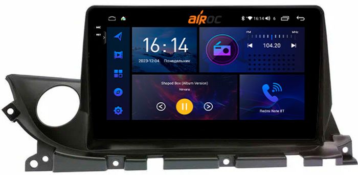 Магнитола для Mazda 6 2019+ - AIROC 2K RI-2445 Android 12, Быстрая, QLed+2K, CarPlay, SIM-слот