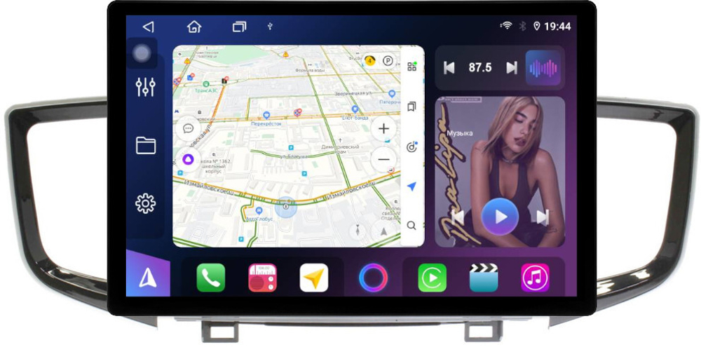 Магнитола для Honda Pilot 3 2015-2023 - FarCar BX877 монитор 13" 2K QLED на Android 13, TS10, 6+128, CarPlay, 4G SIM-слот