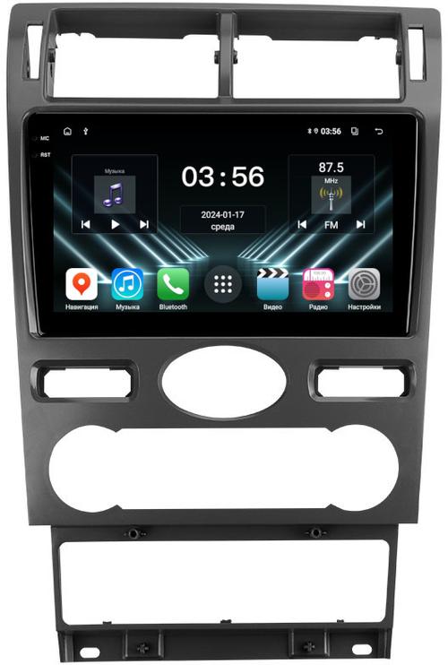 Магнитола для Ford Mondeo 3 2000-2006 (климат) - FarCar DX9-1572F2 монитор 9.5" IPS на Android 13, 4+64Гб, CarPlay
