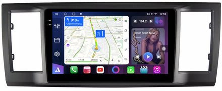 Магнитола для Volkswagen T6 Caravelle, Multivan, Transporter 2015-2019 - FarCar 3077M монитор 9.5" QLED на Android 14, TS18, CarPlay, 4G SIM-слот