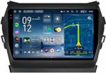 Магнитола для Hyundai Santa Fe 3 2012-2018 (отдельный экран климата, штатная КЗВ) - Teyes CC4-PRO монитор 9.5" 2K QLED на Android 13, Snapdragon 778G, ИИ, CarPlay, DSP, 4G SIM-слот